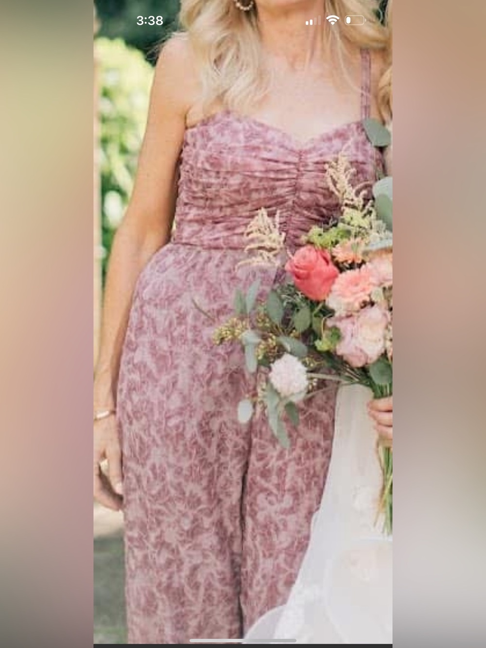 Womens Mauve Lace-Effect Jumpsuit